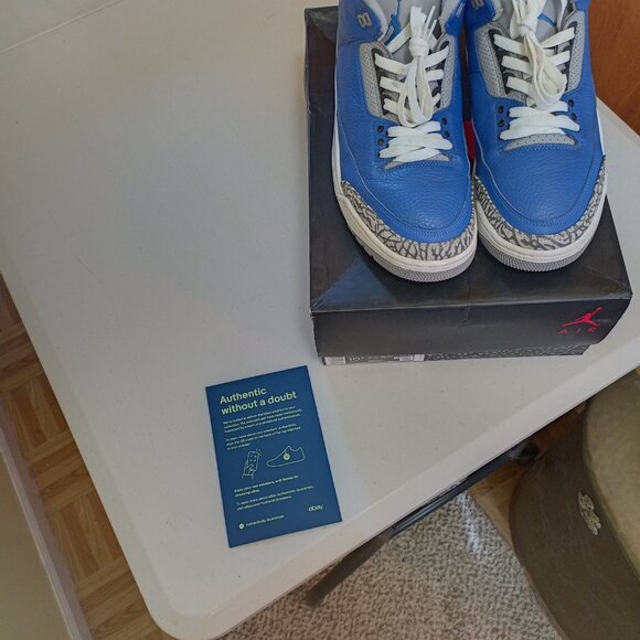 Size 10.5 - Jordan 3 Retro Varsity Royal 2020 OG box excellent condition - Picture 6 of 14